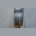 Leather Mirror Silver 06 mm Swarovski Strass by 20 cm