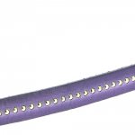 Leather Ball Purple 10 mm with nickel free ball chain per 20 cm