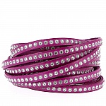 Lilac Leather 06 mm Swarovski Strass by 20 cm