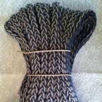 1 meter braided waxed braid 20 mm N°04