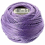 Embroidery cotton beads, Lilac, on a spool, DMC N° 5 - 10 g