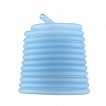 1 meter Pvc Hollow cord 6,5 mm Aquamarine 1