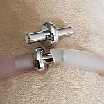 Silver Clasp for Hollow Pvc Cord 6,5 mm