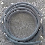 1 meter Pvc Hollow Cord 4 mm Dark Grey Pastel