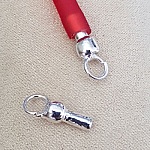 lot 10 Hollow Pvc cord clasps 5 mm