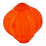 Pearl Lucite Lampion Shape Striated Orange