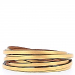 Gold Matte Leather 05 mm Smooth by 20 cm