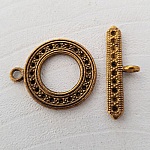 Toggle Clasp Round Pattern N°20