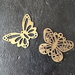 Bronze butterfly filigree stamp N°06