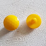 Fancy buttons, children, babies Flat faceted pattern N°05-01 Yellow