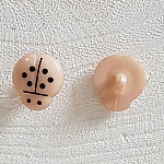 Fancy buttons, children, babies Ladybird pattern N°01-02 Beige