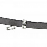 10 mm Zamak pass-through N°23 Silver