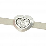 10 mm Zamak N°52 Silver pass-through