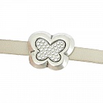 10 mm Zamak pass-through N°53 Silver