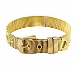 Stainless Steel Bracelet 10 mm Gold