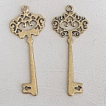 Key Charm N°29 Aged Gold