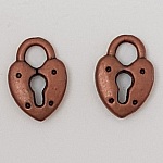 Charm padlock lock N°12 Copper