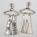 Pants Charm N°01 in Zamak