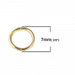 20 Open Junction Rings 07 mm Gold