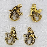 Golden Mermaid Charm