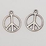 Peace & Love Charm N°04 Silver x 10 pieces