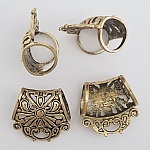 2 Scarf loops N°58 Gold