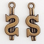 Dollar Charm N°02 Bronze