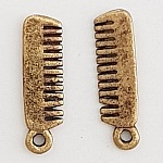 Hair Comb Charm Bronze