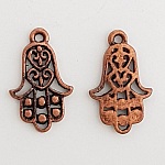 Hamsa hand shape charm N°02 Bronze