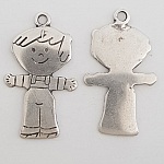 Childrens charm N°34 Zamak (Silver plated)