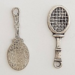 Tennis Racket Charm Sport N°01 Silver