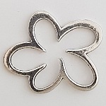 Flower charm Metal N°004 Silver