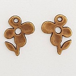 Flower Charm Metal N°051 Bronze
