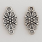 Flower charm Metal N°067 Silver