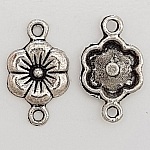 Flower charm Metal N°068 Silver