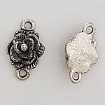 Flower charm Metal N°070 Silver