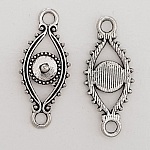 Flower charm Metal N°075 Silver