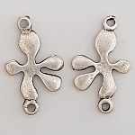 Flower charm Metal N°076 Silver