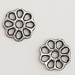 Flower charm Metal N°087 Silver