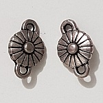 Flower charm Metal N°093 Silver
