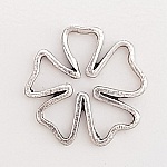 Flower charm Metal N°095 Silver