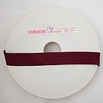 Bias plain all textile 1 Meter collar 98 Bordeaux