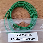 1 meter Round smooth leather cord Pin 1 mm