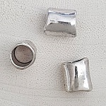 Pearl tube silver N°02