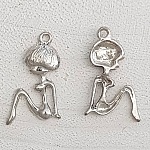 Childrens charm N°50 Girl Silver