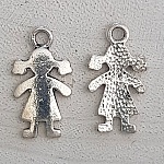Childrens charm N°56 Girl Silver