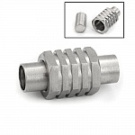 Stainless steel magnetic clasp 05 mm Silver N°01