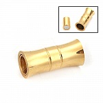 Magnetic clasp Stainless steel 06 mm Gold N°06