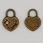 Heart charms N°14 B and Strass