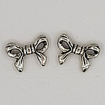 Charm Node N°11 silver metal ribbon knot charm